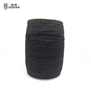 라운드 라텍스 & 폴리에스터 번지 코드 로프 1.3mm 크리스탈 1000m 롤 블랙 고품질 탄성 끈 비즈 팔찌용 - Product Image 6