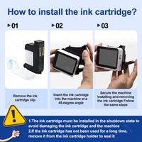 Imprimante jet d'encre portable commerciale de 12,7 mm / Codeur de date filaire haute vitesse non crypté de 600 dpi pour codes-barres et codes QR