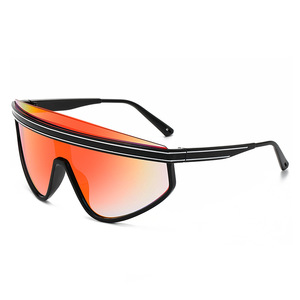 Lunettes de soleil tendance sans monture, style <span class=keywords><strong>cyberpunk</strong></span>, pour le cyclisme en extérieur, coupe-vent, design cool, pour hommes et femmes - Product Image 1