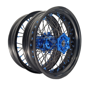 Jeux <span class=keywords><strong>de</strong></span> jantes <span class=keywords><strong>de</strong></span> moto 17 ''Supermoto Spoke Wheel pour Kawasaki Honda Suzuki Yamaha <span class=keywords><strong>KTM</strong></span> HUSQVARNA GasGas Beta Sherco TM - Product Image 5
