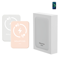 Nouvelle batterie externe portable pour téléphone 5000 mAh, chargeurs magnétiques 5000 mAh, banques d'alimentation magnétiques sans fil en gros