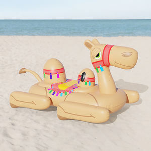 Camel gonflable géant en PVC robuste à monter, flotteur de <span class=keywords><strong>piscine</strong></span> avec poignées, forme d'animal, radeau de natation, salon aquatique pour enfants et adultes - Product Image 5