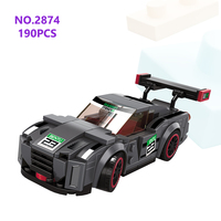 Wange 2874 Superauto Deportivo, Bloques de Construcción Creativos MOC, Modelo de Ladrillos, Juego de Bloques de Construcción Educativos para Niños, Coche de Juguete de Plástico