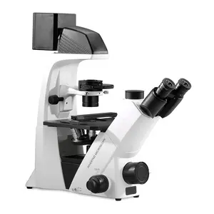 3 Channels Optics Microscope Inverted Fluorescence Microscope Inverted