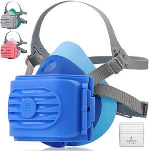 Demi-masque respiratoire réutilisable anti-gaz et anti-poussière, certifié CE, OEM ODM, filtre anti-poussière, demi-masque respiratoire pour usage industriel - Product Image 1