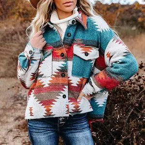 Chaquetas de mujer aztecas Vintage de alta calidad, abrigos de moda de estilo occidental para mujer, Tops, dobladillo deshilachado, prendas de vestir exteriores de mezclilla