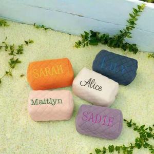 Plush Fur Cosmetic <b>Bag</b> with Ouilted Teddy Velvet Diamond-Pattern Cosmetic <b>Bag</b> Custom Quilting Embroidery Makeup <b>Bags</b> for <b>Travel</b> - Product Image 1