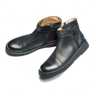 Nuevas Botas Chukka Impermeables de Invierno para Hombre, Estilo Británico con Punta Redonda y Cuero Vacuno - Product Image 3