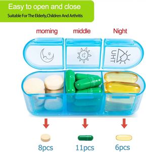 Wholesales New Product Colorful 21 Cases Plastic Monthly Pill Box - Product Image 2