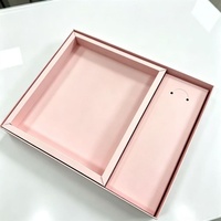 Boîte cadeau en papier personnalisée avec couvercle transparent, boîte à double compartiment pour foulard en soie et accessoires porte-clés, fourniture directe d'usine