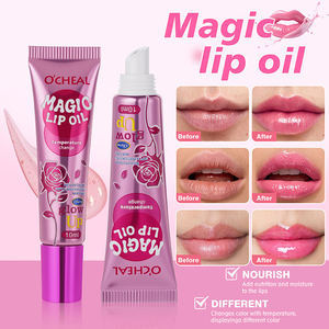 Lip Gloss Vegan Warna <span class=keywords><strong>Pink</strong></span> Berubah Sesuai PH, Lip <span class=keywords><strong>Oil</strong></span> Tinted Plumping, Pewarna Bibir, Pelembab, Lip <span class=keywords><strong>Oil</strong></span> Ajaib - Product Image 5