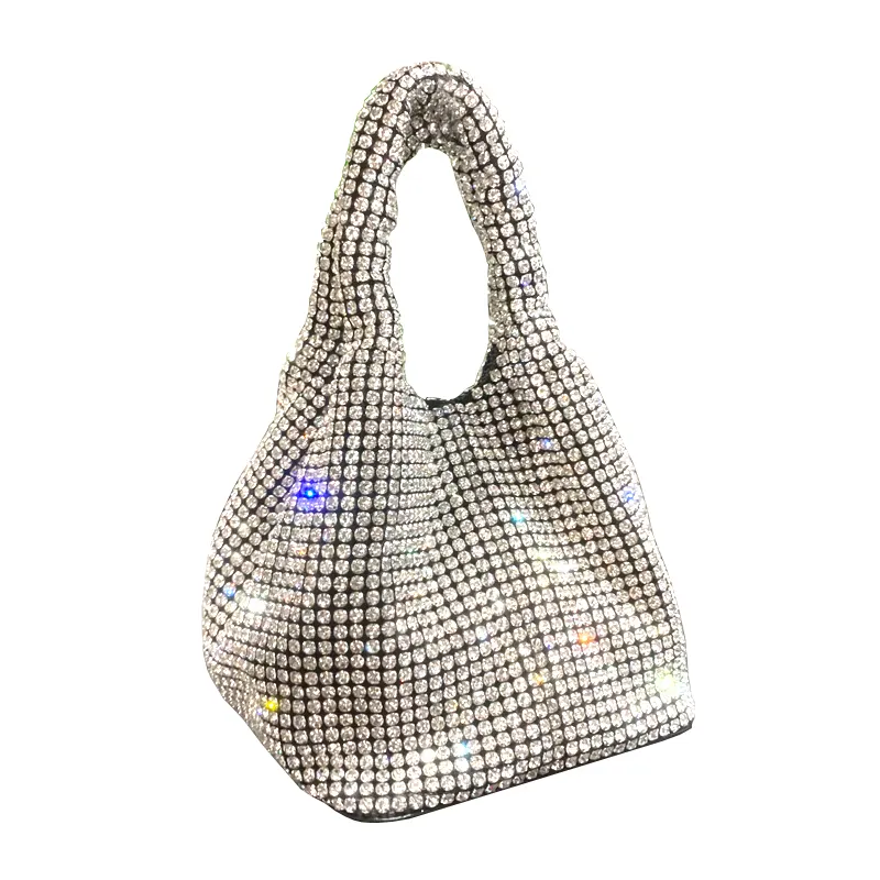 Boshiho luxury Designer Famous Brands Clutch Bag shinny rhinestone Handbag diamond crystal clutch bags