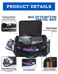 Sac <span class=keywords><strong>de</strong></span> voyage portable en toile <span class=keywords><strong>de</strong></span> haute qualité pour vêtements et chaussures <span class=keywords><strong>de</strong></span> <span class=keywords><strong>golf</strong></span>, respirant, imperméable, pour l'extérieur, 50x30x15cm - Product Image 3