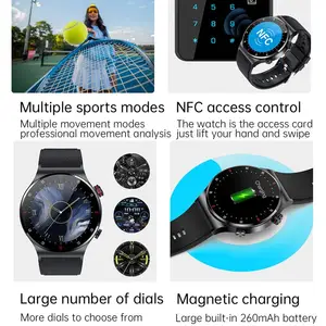 Tam dokunmatik ekran su geçirmez 2023 Smartwatch kadın uyku nabız monitörü spor izci Reloj Inteligente QW33 akıllı saat