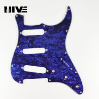 HIVE Panneau de guitare électrique SSS à 11 trous, simple bobine, en PVC à trois couches, pour guitares électriques ST et SQ
