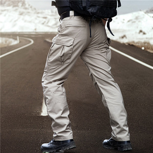 Offres Spéciales 6 poches Design tactique Cargo Pantalon de travail avec poches multi-outils Pantalon cargo extérieur élastique pour hommes - Product Image 1