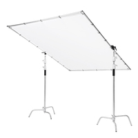 Diffuseur de lumière translucide 1,5*2,1M avec cadre papillon pour studio photo et vidéo