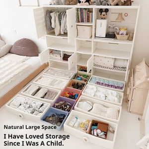 Meuble de rangement multi-niveaux pour enfants, organiseur de cartable, ensemble de meubles pour chambre de bébé - Product Image 3