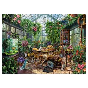 Casse-tête personnalisé de jardin de plantes à <span class=keywords><strong>fleurs</strong></span> <span class=keywords><strong>1000</strong></span> <span class=keywords><strong>pièces</strong></span> pour adultes Casse-tête de serre de printemps Casse-tête floral coloré botanique - Product Image 2