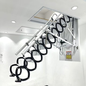 Échelle de grenier <span class=keywords><strong>manuelle</strong></span> escamotable, pliante, télescopique, à fixation au plafond, pour accès au grenier domestique - Product Image 4