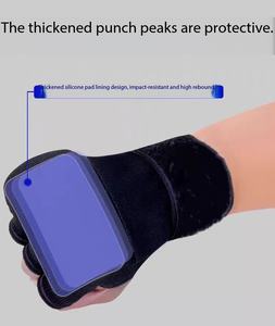 Bandages de boxe, gants intérieurs, rembourrage élastique, protection des poings sous les mitaines, fermeture velcro pour MMA, arts martiaux - Product Image 4