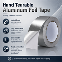 Cinta de Aluminio Impermeable y Resistente al Calor para Reparación de Tuberías y Sellado de HVAC