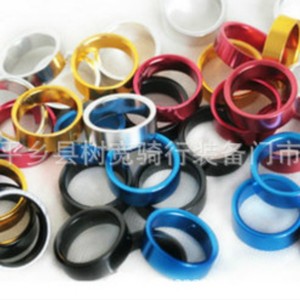 Entretoises de casque de vélo en aluminium 10 mm noir rouge bleu jaune vert pour réparation et remplacement de VTT - Product Image 3