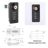 Cerradura mecánica de contraseña con retorno automático a cero, combinación de 4 números, para cajones y armarios de gimnasio y almacenamiento.