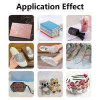 Fabricante Hongcai Guangdong Suministra Tela de Cuero PU Brillante en Múltiples Colores con Recubrimiento en Polvo para Zapatos, Bolsos y Cabello