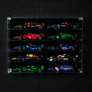 Vitrine acrylique transparente Boîte de vitrine murale pour <span class=keywords><strong>LEGO</strong></span> Speed Champions F1 Cars 1/64 1/43 Diecast Model Collectibles - Product Image 1