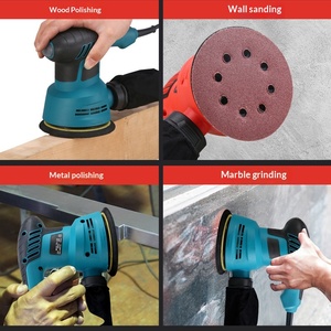 Lijadora Eléctrica de Grado Industrial de 300W, Lijadora y <span class=keywords><strong>Pulidora</strong></span> <span class=keywords><strong>para</strong></span> Trabajos en Madera, 5 Pulgadas, Velocidad Variable, <span class=keywords><strong>para</strong></span> Lijar y Pulir Paredes y Pinturas - Product Image 4