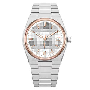 ミニマルなブルーダイヤルカレンダー付きカスタムロゴブランドOrologio Uomo <span class=keywords><strong>Quartz</strong></span>男性用腕時計 - Product Image 6