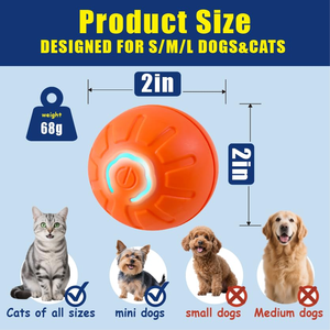 <b>Interactive</b> Pet <b>Toy</b> With Three Modes - Intelligent Rolling Ball for <b>Cats</b> and Dogs, Durable, Bouncy and Self-Entertaining - Product Image 5
