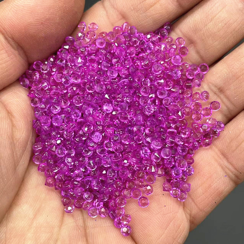 Diamante rojo rosa de 3 mm