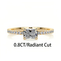 Bagues en argent sterling S925 avec moissanite, plaqué or 18 carats, coupe poire, certifiées GRA, alliance éternité de luxe, bijoux fins pour femmes, vente en gros personnalisée