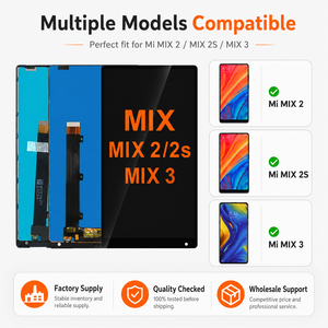 ขายส่งหน้าจอ TFT-LCD ขนาด <span class=keywords><strong>5.99</strong></span> 6.39 นิ้ว สำหรับเปลี่ยน Xiaomi Mi MIX 2 MIX 2S MIX 3 พร้อมจอสัมผัสและชุดดิจิไทเซอร์ - Product Image 1