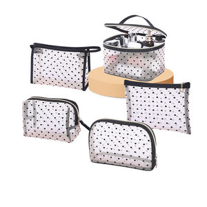 Modello di <span class=keywords><strong>amore</strong></span> alla moda vedere attraverso il vuoto da donna Make up Organizer custodia da viaggio in rete per donna borsa cosmetica personalizzata - Product Image 1