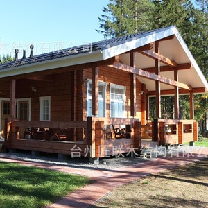 Cabaña Prefabricada de Madera TaiZhou, Diseño Rústico para Instalaciones de Ocio - Product Image 1