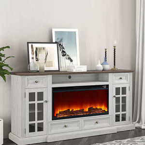 מפעל סיטונאי LED מקורה דקורטיבי אש מקום להכניס שלט רחוק קוורץ אינפרא אדום חשמלי אח תנורי חימום - Product Image 6