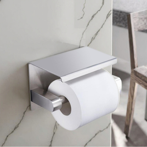 Montaggio a parete <span class=keywords><strong>adesivo</strong></span> di carta con Mensola di Immagazzinaggio Del Telefono Mobile SUS 304 In Acciaio Inox <span class=keywords><strong>Bagno</strong></span> di carta supporto del tessuto - Product Image 6