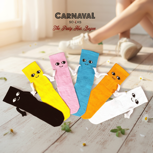 One-Size Nylon <b>Magnetic</b> <b>Socks</b> for Girls Breathable Jacquard Printed Design with Custom Logo for Daily Use in Spring Season - Product Image 3
