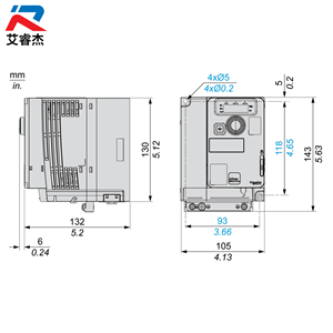 Convertisseur de fréquence Altivar ATV320 d'origine, modèle ATV320U11M3C, triphasé, compact, 220V, 1,1KW, variateur de vitesse ATV320U11M3C - Product Image 3