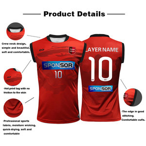 Camiseta de f&uacute;tbol personalizada para entrenamiento, nueva temporada, a granel, n&uacute;mero - Product Image 2