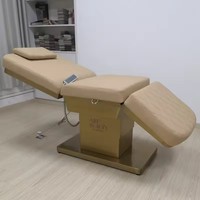 Salon de beauté moderne, lit de spa pour le visage, 3 moteurs, table de massage cosmétique réglable électrique