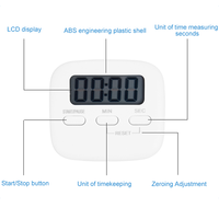 Alarm Desktop Multifungsi profesional penjualan terbaik Timer hitung mundur magnetik Timer dapur