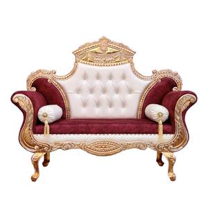 Sofás y Sillas Dorados Tallados para Eventos, Bodas y Banquetes al por Mayor - Alquiler de Muebles para Novias - Product Image 3