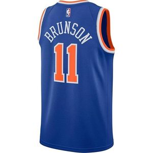 New York Knicks Brunson 11 Youth Icon Edition Swingman Jersey Vêtements de basket-ball pour garçons évacuant l'humidité - Product Image 3