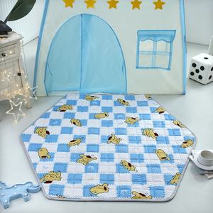 <span class=keywords><strong>Tapis</strong></span> <span class=keywords><strong>de</strong></span> jeu hexagonal carré en coton pour aire <span class=keywords><strong>de</strong></span> jeux, <span class=keywords><strong>tapis</strong></span> <span class=keywords><strong>de</strong></span> sol doux unisexe pour bébés <span class=keywords><strong>de</strong></span> 2 à 4 ans, imperméable, épaisseur 1,5 cm, pour ramper et jouer - Product Image 3