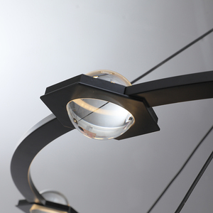 <span class=keywords><strong>Lampadario</strong></span> Moderno di Lusso a Più Livelli con Anelli in Ottone Dorato e <span class=keywords><strong>Sfere</strong></span> in Alabastro, Luce LED a Risparmio Energetico 2700K Bianco Caldo - Product Image 5