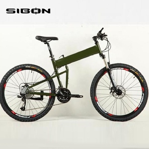 Xcfruban — cadre de vélo pliant de 26 pouces couleur verte, freins à disque, 21 vitesses fabriqué en chine, B0240116 - Product Image 1